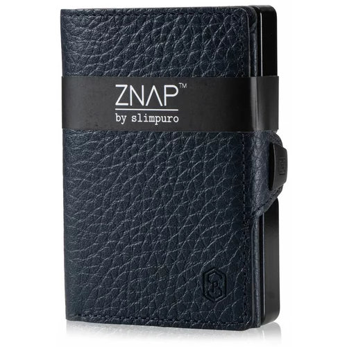 slimpuro ZNAP, tanka denarnica, 12 kartic, predel za kovance, 8 × 1,8 × 6 cm (Š × V × D), RFID zaščita