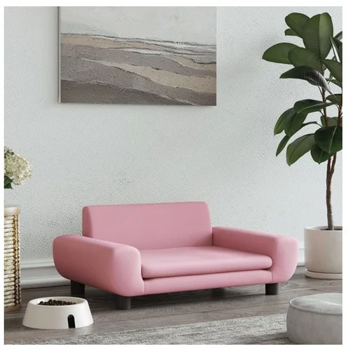vidaXL Pasja postelja roza 70x45x33 cm zamet