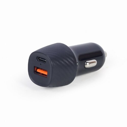 Gembird USB punjač za auto fast charger 2-port USB-A + Type-C PD, 18 W, black, TA-U2QC3-CAR-02 Cijene