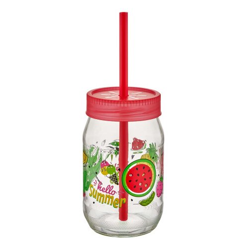 QLUX Tegla sa poklopcem i slamkom 370ml C-00162 Cijene