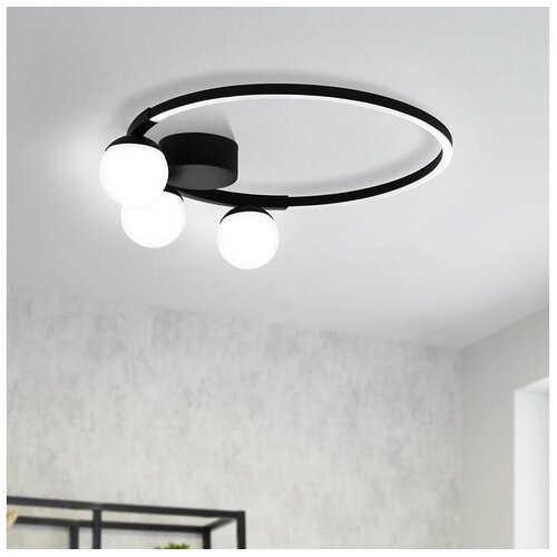 Eglo Phianeros spot/1, led, 22w, prečnik 400, crno/bela Slike