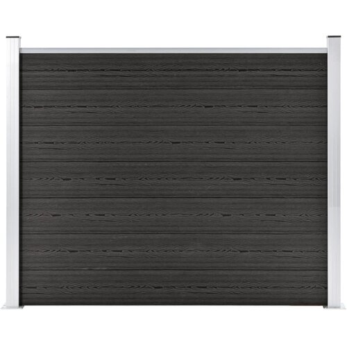 vidaXL ograjni panel wpc 180x146 cm siv Cene