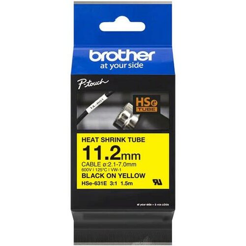 Brother 11,2mm crno/žuto termoskuplj. ( HSE631E ) Cene