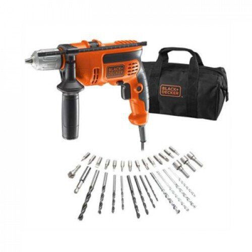 Black & Decker udarna bušilica 710 w +garnitura pribora + torba KR714S32 Slike