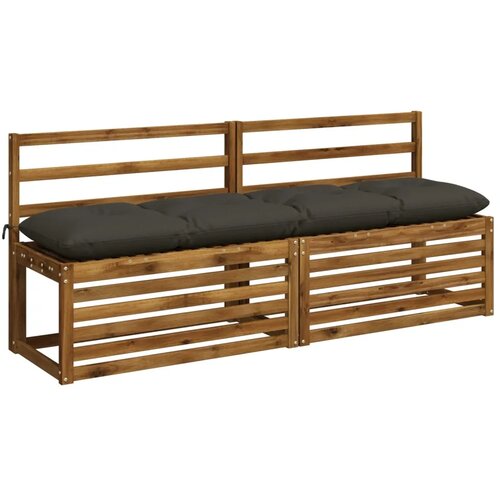  Jastučići za klupe VIANEN 2 kom. 100% poliester Antracit - Antracit 170 x 40 x 12 cm Slike