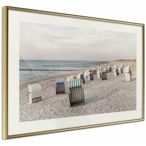 Poster - Baltic Beach Chairs 60x40