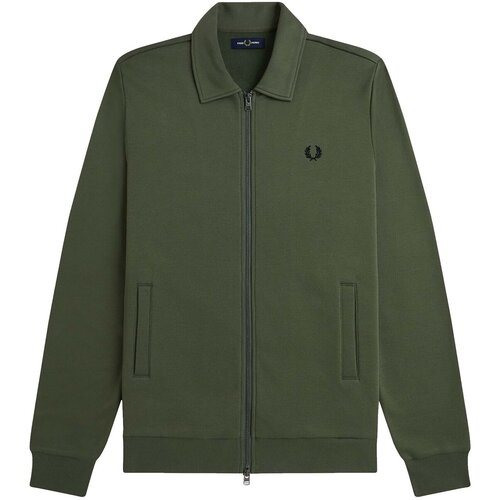 Fred Perry Telovniki &amp;amp; Jope Fp Zip Through Collared Sweatshir Zelena Slike