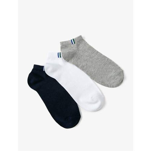 Koton 3-Pack of Booties Socks Multi Color Strip Detailed Slike