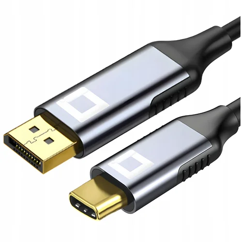 Co2 KABEL USB-C ADAPTER ZA PRIKAZOVALNIK PRIKLJUČEK HUB USB TIP C DP 8K 60HZ 2M, (21748499)