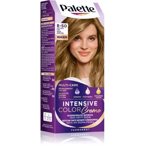 Schwarzkopf Palette Intensive Color Creme permanentna barva za lase odtenek 8-50 Light Golden Blonde 1 kos Cene