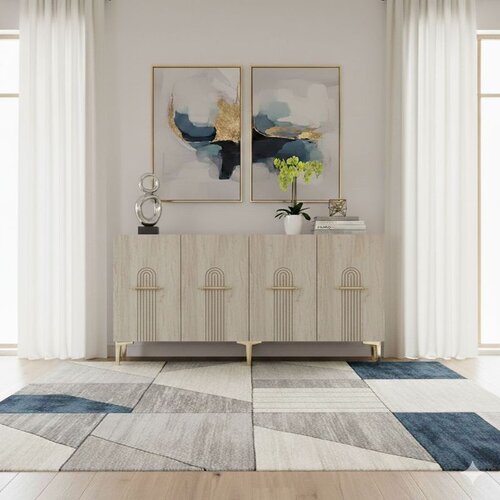 Hanah home Komoda s ladicama, 150x75x32cm, bež Cene