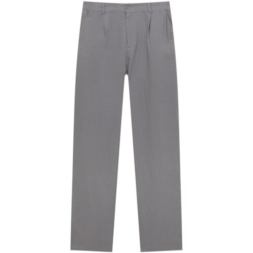 Pull&amp;amp;Bear Hlače z naborki siva Slike