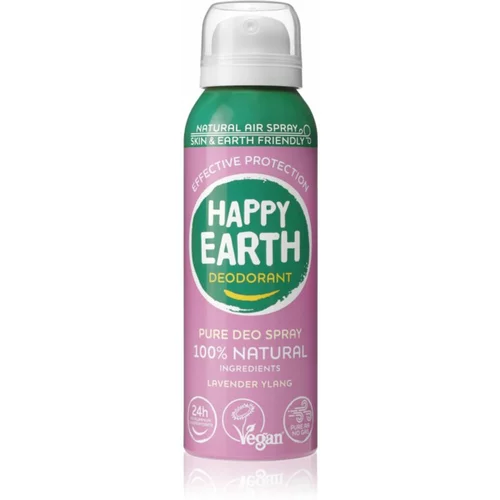 Happy Earth 100% Natural Deodorant Air Spray dezodorans Lavender & Ylang 100 ml