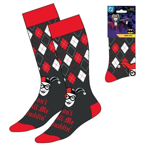 DC Comics Čarape Harley Quinn, crveno-crne, 36/43 Cijene
