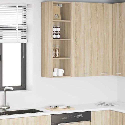 vidaXL viseći ormarić s policom riga sonoma hrast 30 x 29,5 x 100 cm Cijene