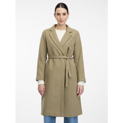 Orsay Women&amp;#039;s Khaki Coat - Women&amp;#039;s Slike