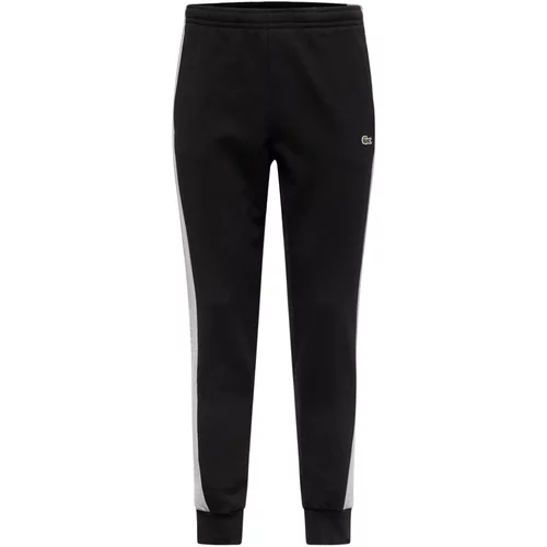 Lacoste Sportske hlače siva / zelena / crna / bijela