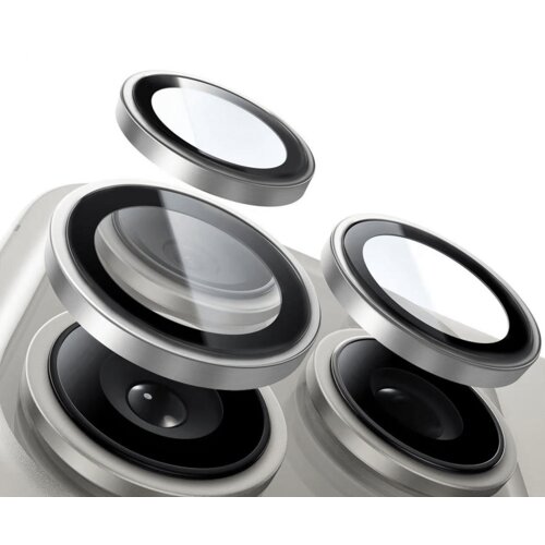  Kaljeno steklo Tel Protect Titanium Lens 99% AR na kameri za Samsung Galaxy S25 transparent (leče 3 kosi) Slike