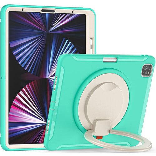 NIKCORP Ovitek za iPad Pro 12.9 (2021/2020/2018) s 360&deg; vrtljivim stojalom, držalom za pisalo in ročajem, odporen na udarce, mentol, (5000139083) Cene