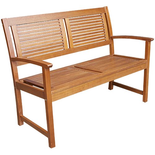 SUNFUN Diana Vrtna klupa (118 cm, Eukaliptus, Prirodno smeđe boje) Slike