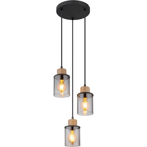  Viseća lampa crna mat, 3x E27 Cene