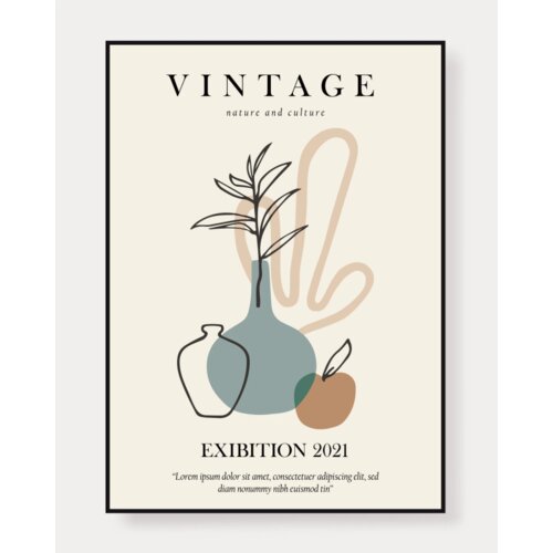 Venture Home poster Vintage 50 × 70 cm, bež Cene
