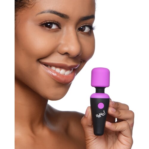 Bang! 10X Mini Wand Silicone Purple Cene
