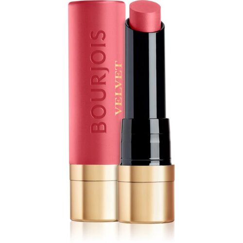 Bourjois Rouge Velvet The Lipstick dolgoobstojna &amp;scaron;minka z mat učinkom odtenek 02 Flaming Rose 2.4 g Slike