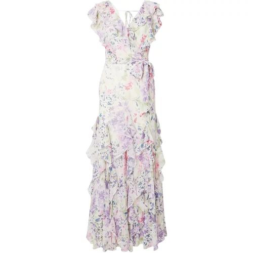 Polo Ralph Lauren Obleka 'DARBILNE' kremna / oliva / svetlo lila / roza