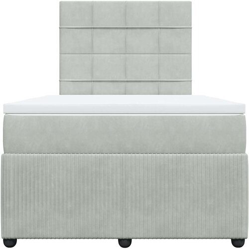Box spring krevet s madracem svjetlosivi 120x200 cm bar&amp;scaron;unasti Slike