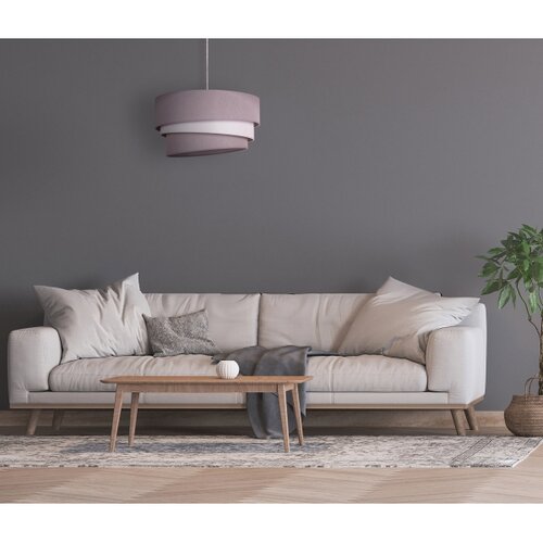  Duolla - Luster na sajli TRIO 1xE27/40W/230V prečnik 45 cm siva/bela Slike