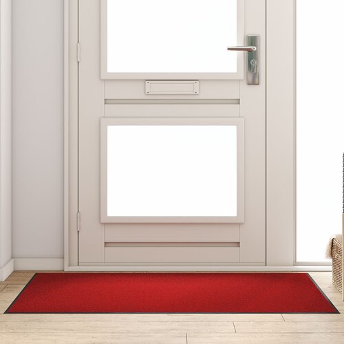 vidaXL Predpražnik Rdeč, Črn Polipropilen 150 x 90 x 0.9 cm Pravokoten Cene