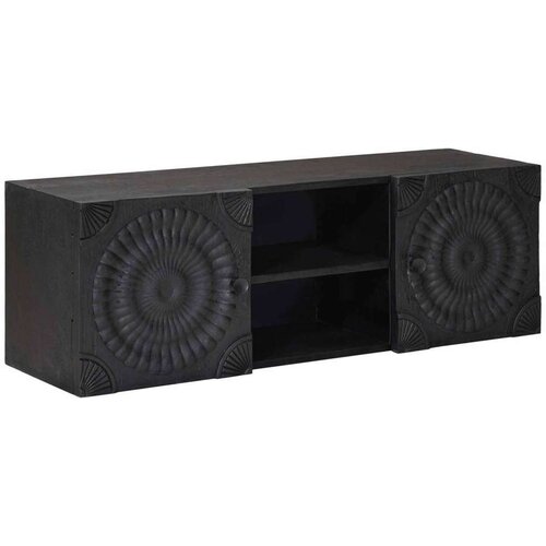  ormar s policom s pohranom s vratima Crna 105 x 30 x 35 cm Slike