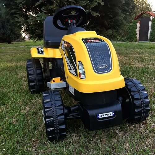 Traktor za decu MMX na akumulator - žuti Slike