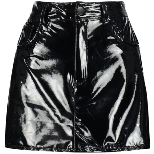 Trendyol Black Shiny Faux Leather Skirt Cijene