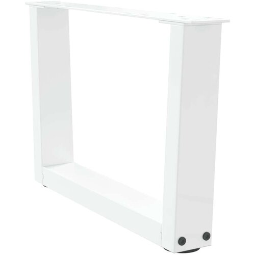  Noge blagovaonskog stola V-oblika 2 kom bijele 50x(30-31 3) cm Slike