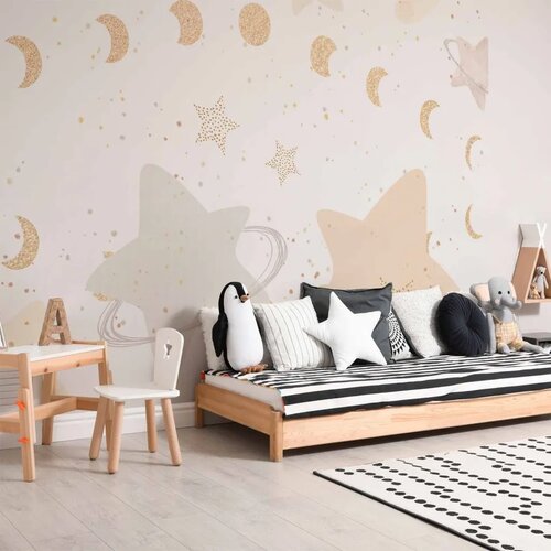  Foto tapeta - Phases of the Moon Among Stardust 100x70 Premium Slike