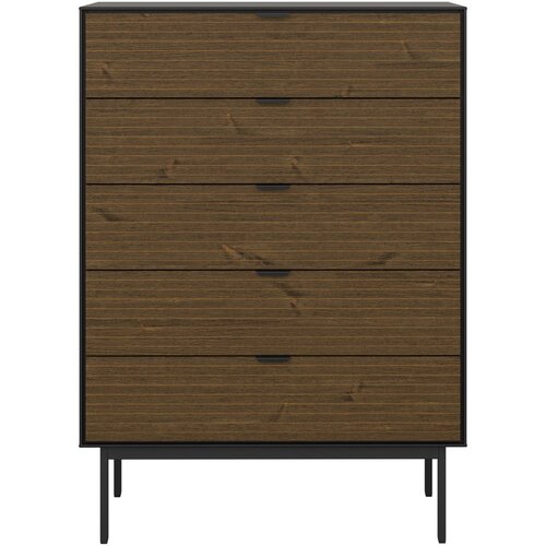 Tvilum Crna visoka komoda u dekoru borovine 80x111 cm Soma - Slike