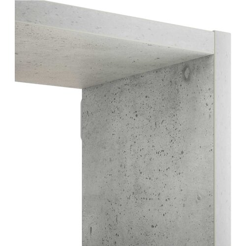  Zidna polica Betonska siva 158 x 17 x 53 cm Konstruirano drvo Slike