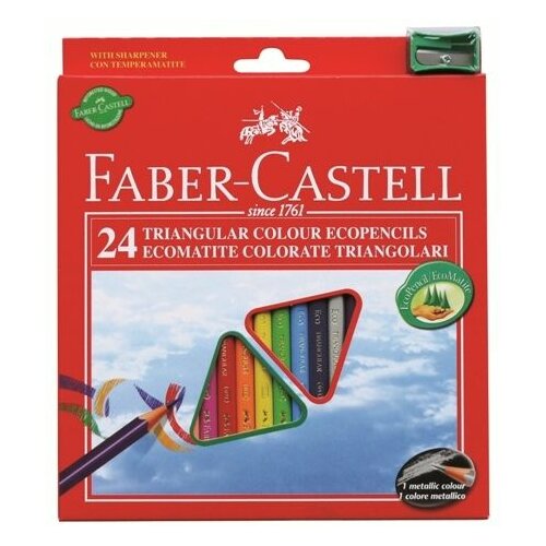 Faber-castell drvene bojice ECO Triangular standard set - 24 boje Cene