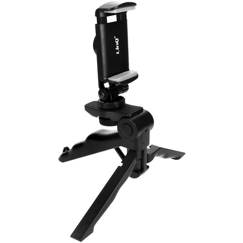 LINQ Mini stojalo za pametni telefon 2-v-1, rotacijski Selfie Ultra-stabilen Black, (20516699) Slike