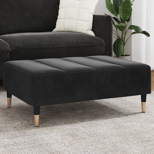 vidaXL Stolček za noge črn 77x55x31 cm žamet Cene