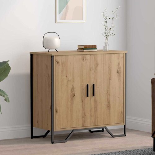 vidaXL Strani šal Rjava 78 x 35.5 x 74.5 cm Konstruiran les Cene