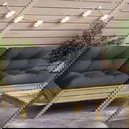  Sofa s jastucima 2 kom od impregnirane borovine Slike