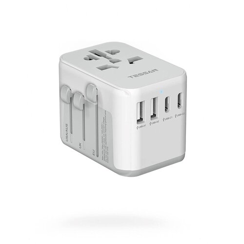 TESSAN Univerzalni potovalni adapter 633UC (633UC), 2x USB-C in 2x USB-A, (5000257206) Slike