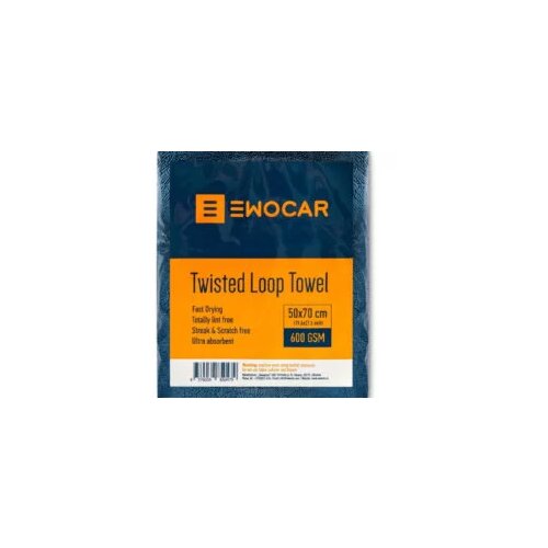  EWOCAR Twisted Loop Drying Towel 600GSM &amp;ndash; krpa za posu&amp;scaron;ivanje Slike