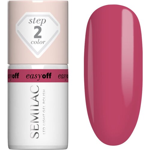 Semilac Easy Off Step 2 gel lak za nokte s kori&amp;scaron;tenjem UV/LED lampe nijansa Pink Coral 7 ml Slike