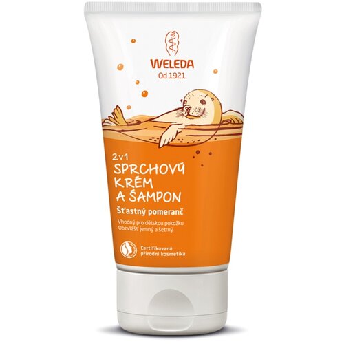 Weleda kids 2u1 &amp;scaron;amponi gel za tu&amp;scaron;iranje s voćnom narančon Slike