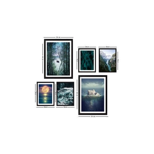 Wallity set slika SET_085, 6 dijelova Cijene