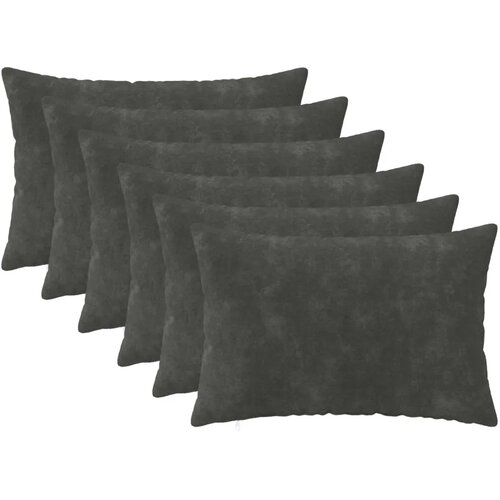  Presvlaka za jastuk 6 kom. HEERLEN Antracit 30 x 50 cm - Osnovni Antracit 6 Cijene
